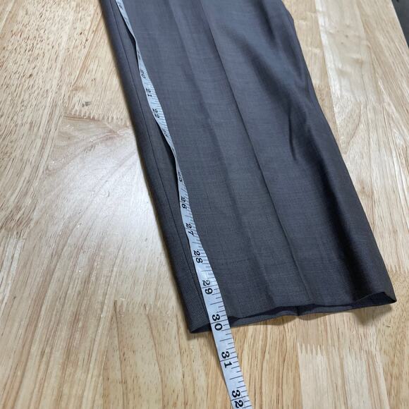 Ted Baker NWT Jefferson Flat Front 100% Wool Dress Pants Gray Size 40Rx30 - Picture 10 of 10